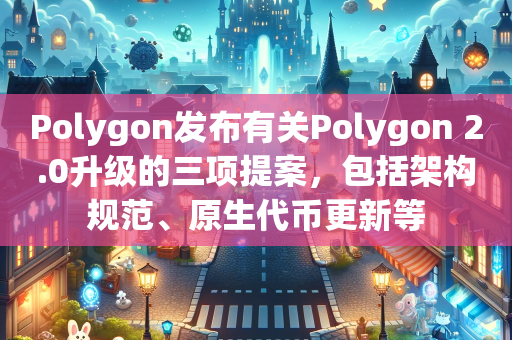 Polygon发布有关Polygon 2.0升级的三项提案，包括架构规范、原生代币更新等