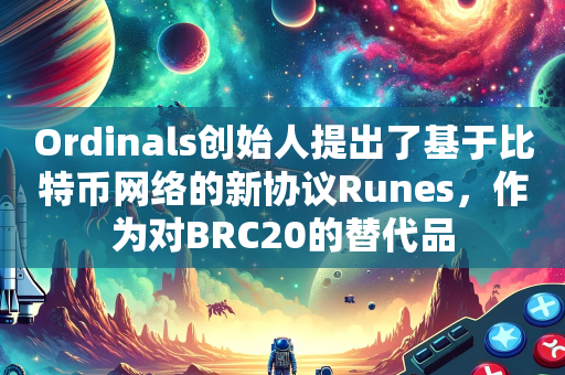 Ordinals创始人提出了基于比特币网络的新协议Runes，作为对BRC20的替代品