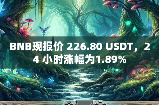 BNB现报价 226.80 USDT，24 小时涨幅为1.89%