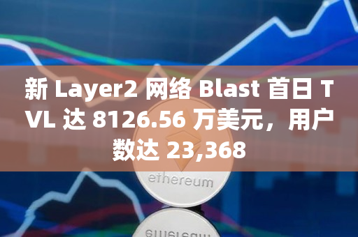 新 Layer2 网络 Blast 首日 TVL 达 8126.56 万美元，用户数达 23,368